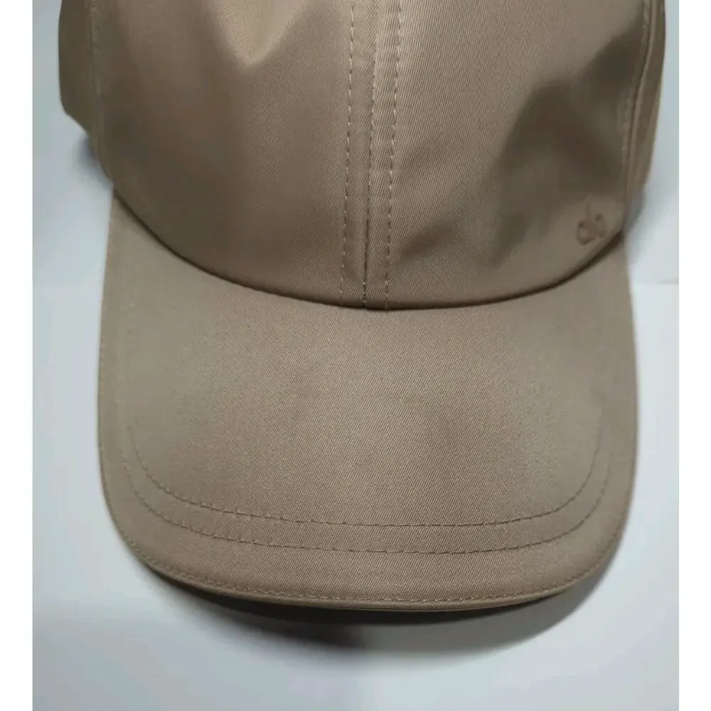 Alo Yoga Satin Off Duty Cap Baseball Hat Limited Edition Taupe